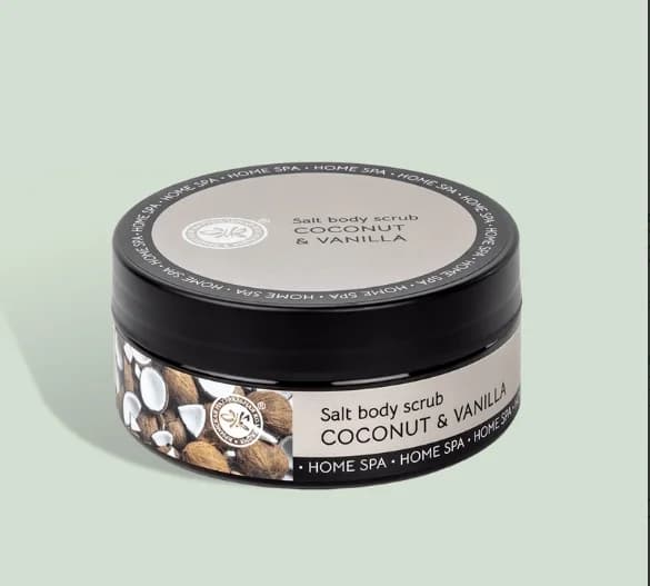 HOME SPA Cоляной скраб для тела "Кокос и Ваниль"